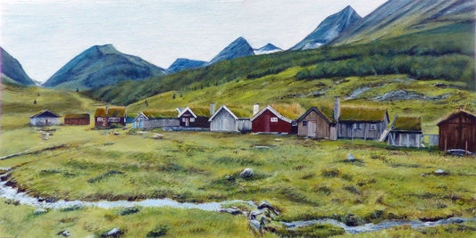 Herdal Mountain Farm, Norway | Greeting Card